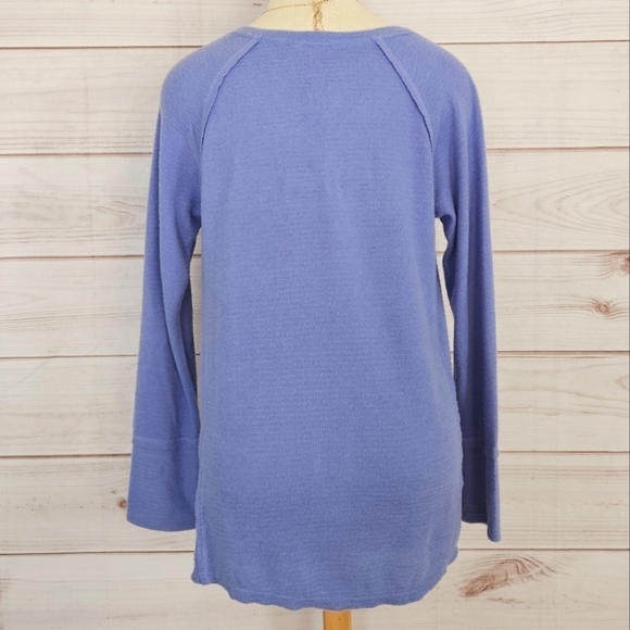 Wildfox Haley Brushed Thermal Sweater in Purple Orchid Size Small NWT - Picture 6 of 10
